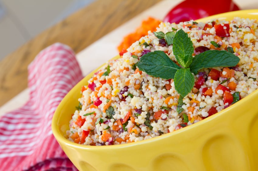 Couscous salad with mint