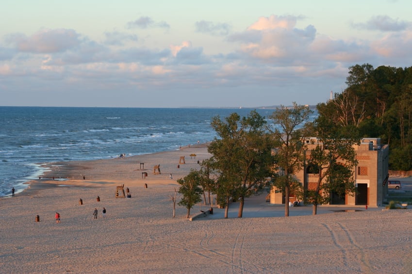 Indiana Dunes on Lake Michigan