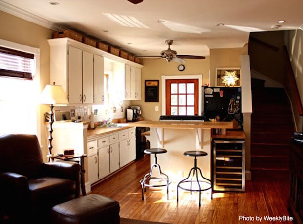 Put Baskets Above the Cabinets