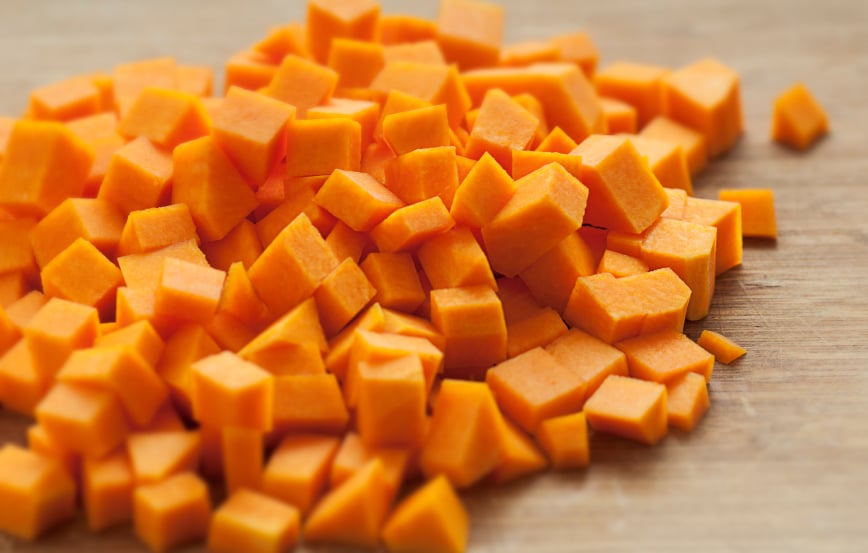 cubed butternut squash