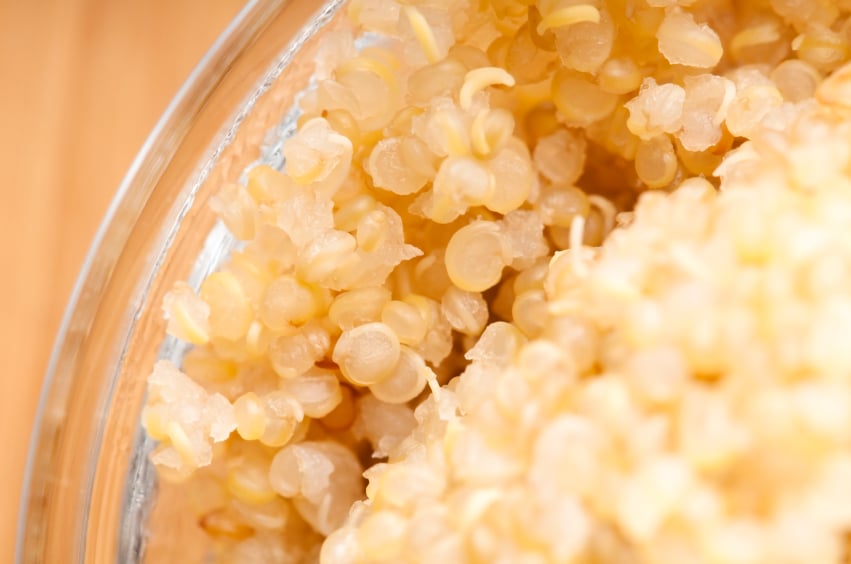 bowl of cooked quinoa