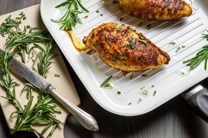 Chicken breasts with herbs