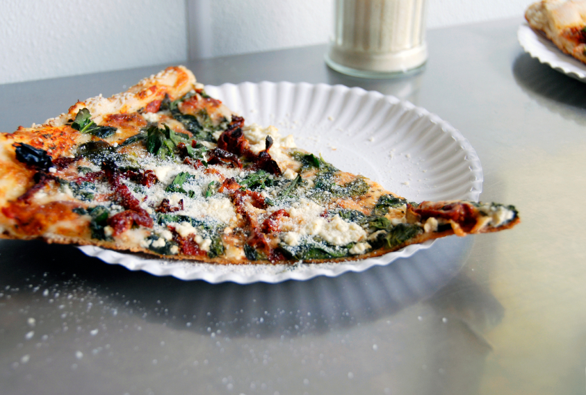 Feta Pizza, Kale, Spinach, greens