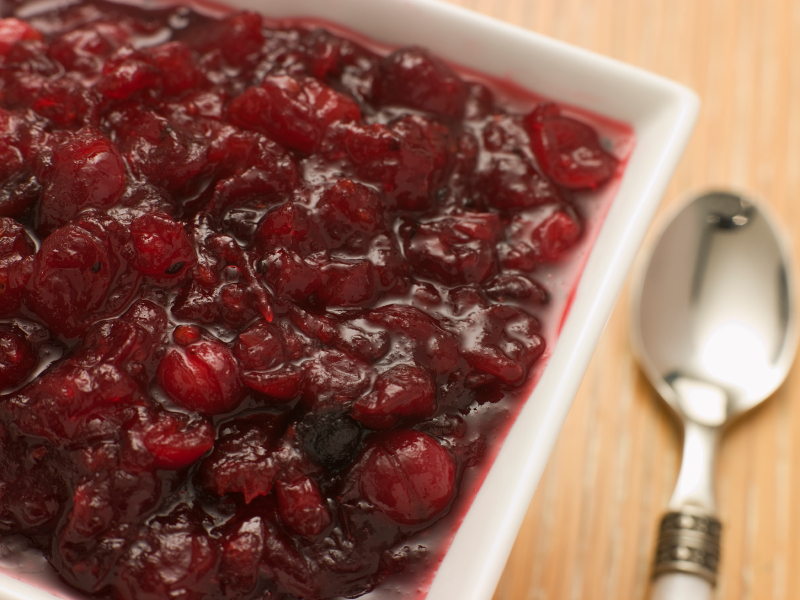 Fresh cranberry sauce is a great addition to any fall meal