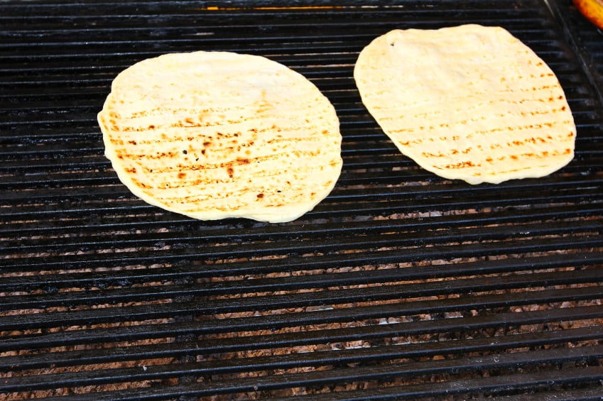 flat bread, grill, pizza
