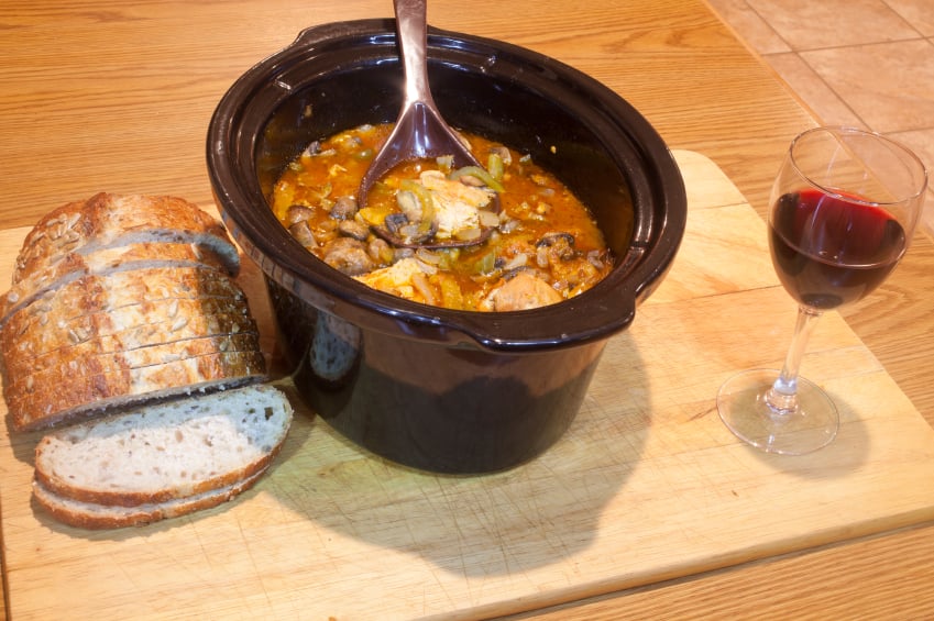 slow cooker pork cacciatore