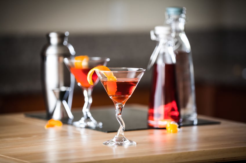 negroni, cocktail, drink