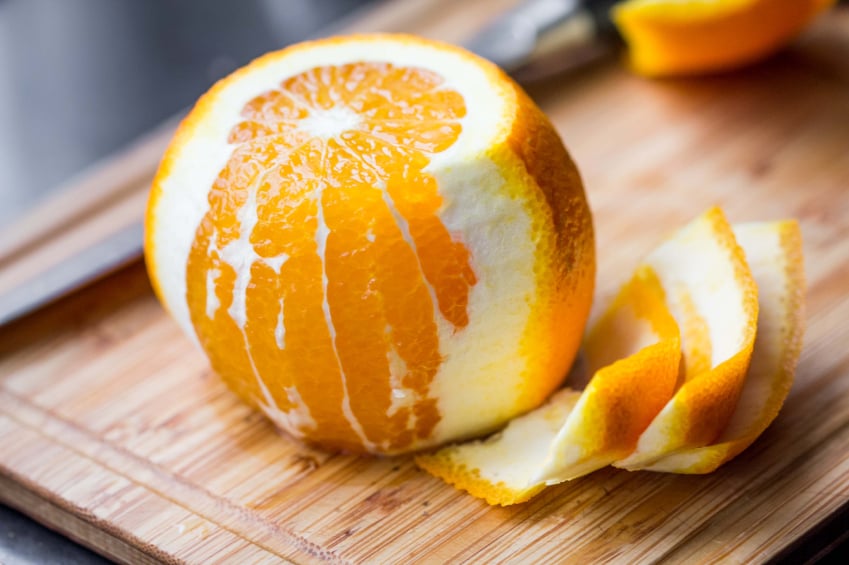 Peeled orange