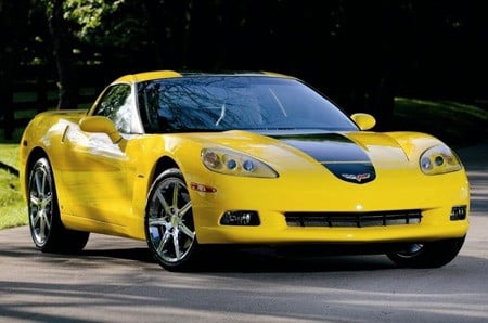 A yellow Corvette ZHZ