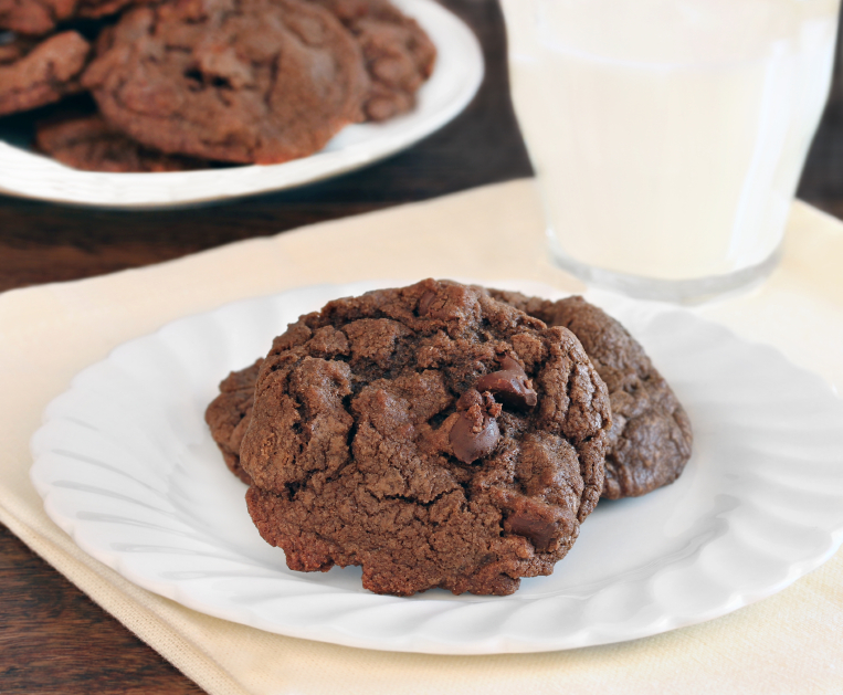 chocolate cookies on a plate