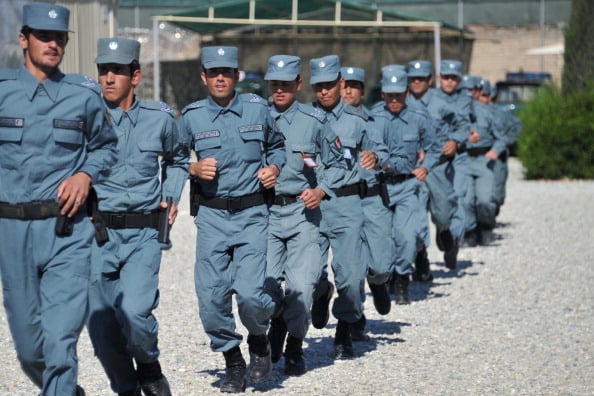 The Afghan defense force training