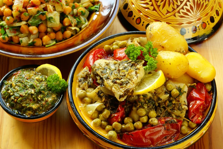 Moroccan fish tagine