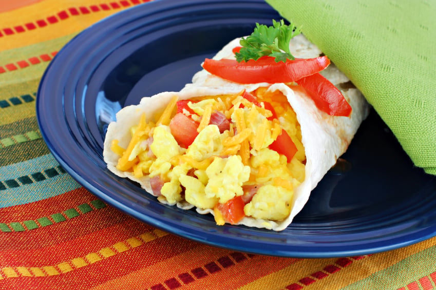 Breakfast Egg Burrito Wrap
