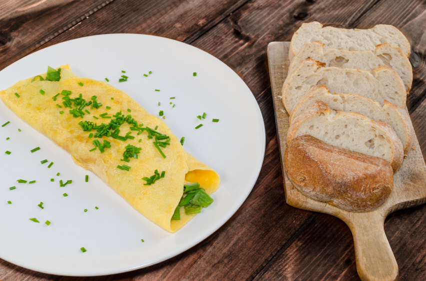 French omelette, eggs