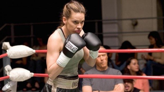 Hilary Swank and Clint Eastwood in 'Million Dollar Baby.'
