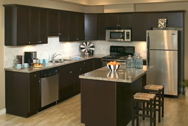 Off White Cabinets With Black Kitchen Island Decora