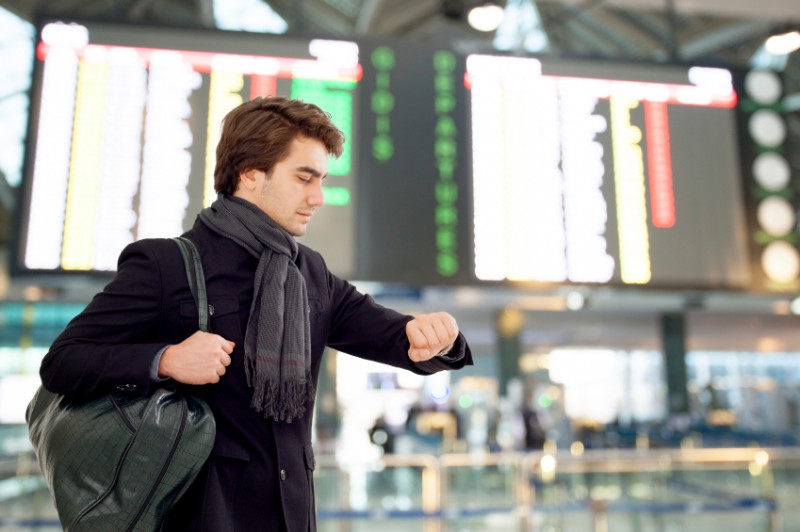 Man, travel, airport