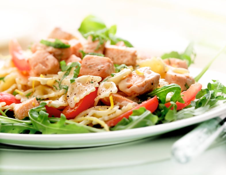Pasta Salad with salmon