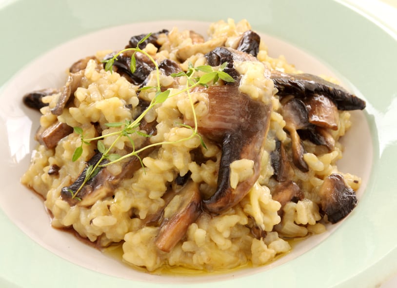risotto with wild mushrooms and thyme