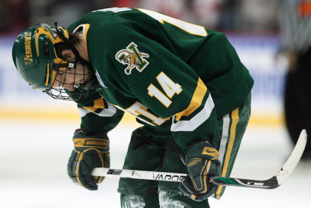 A University of Vermont hockey player