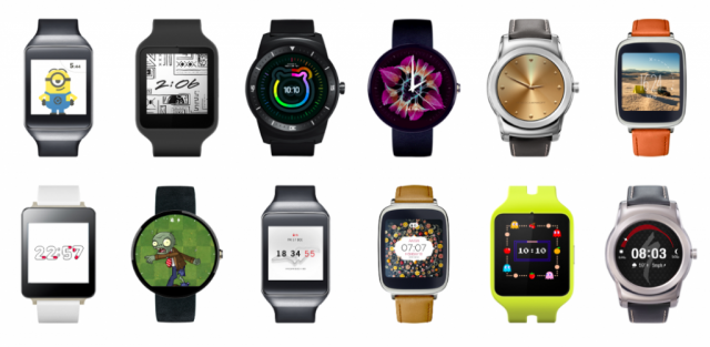 Android Wear smartwatches