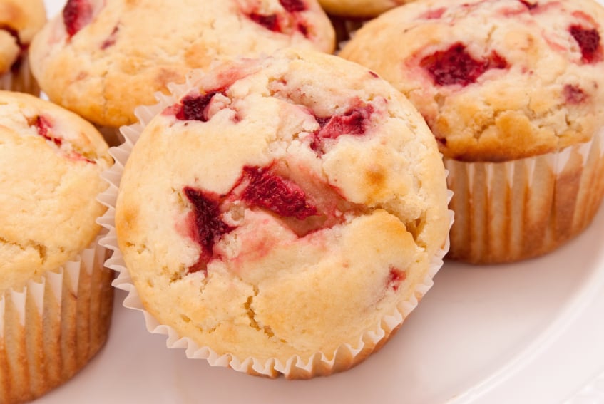 Strawberry muffins