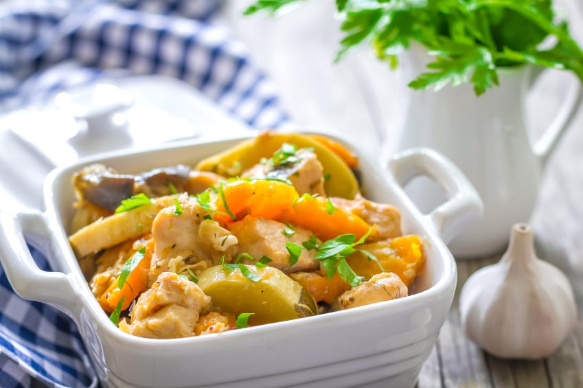 Vegetable stew, ragout, chicken