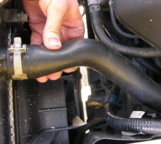 Check your radiator hoses for cracks