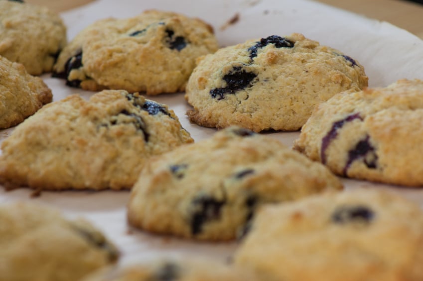 Gluten-free blueberry cookies 