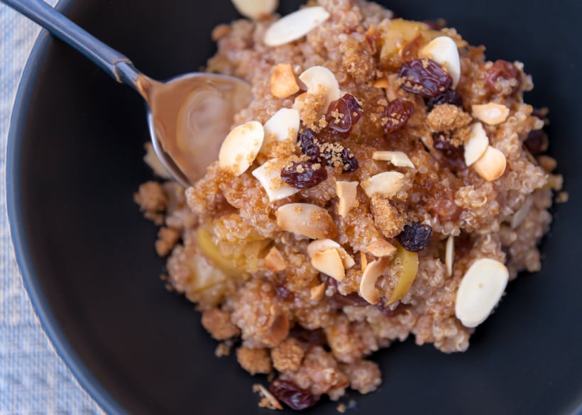 quinoa, breakfast, nuts
