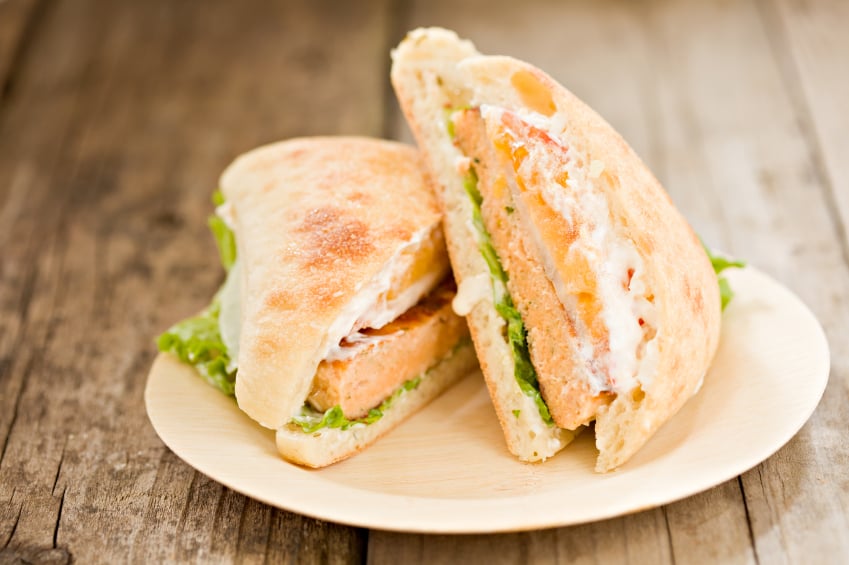 salmon burger