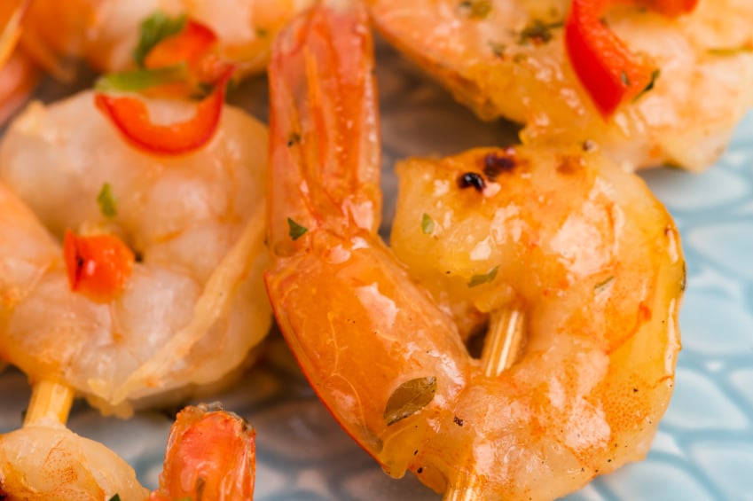 shrimp, grill