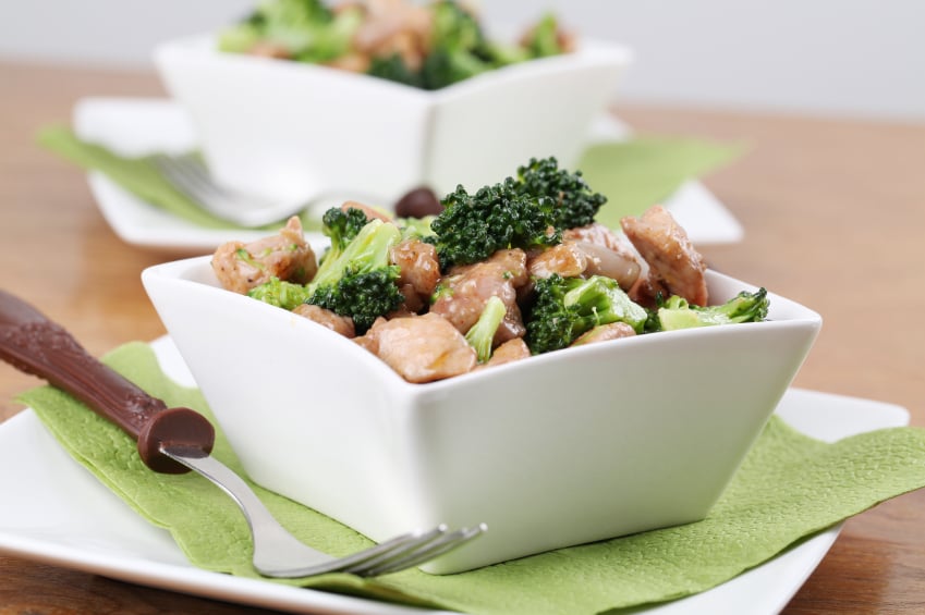 chicken and broccoli