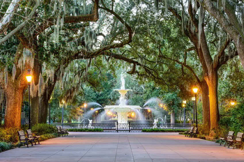 forsyth park, savannah, georgia