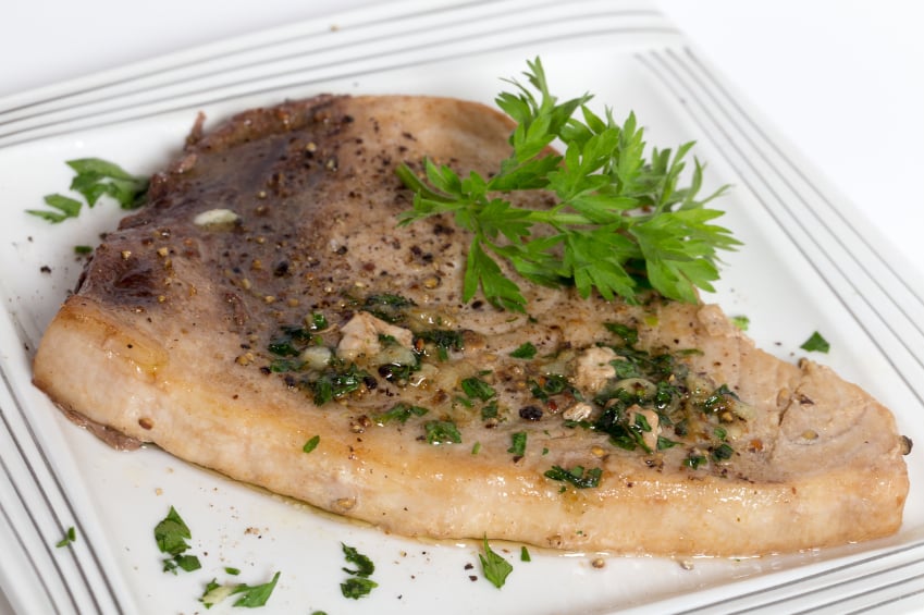 swordfish with herbs