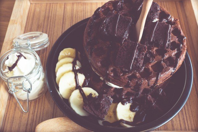 chocolate waffle