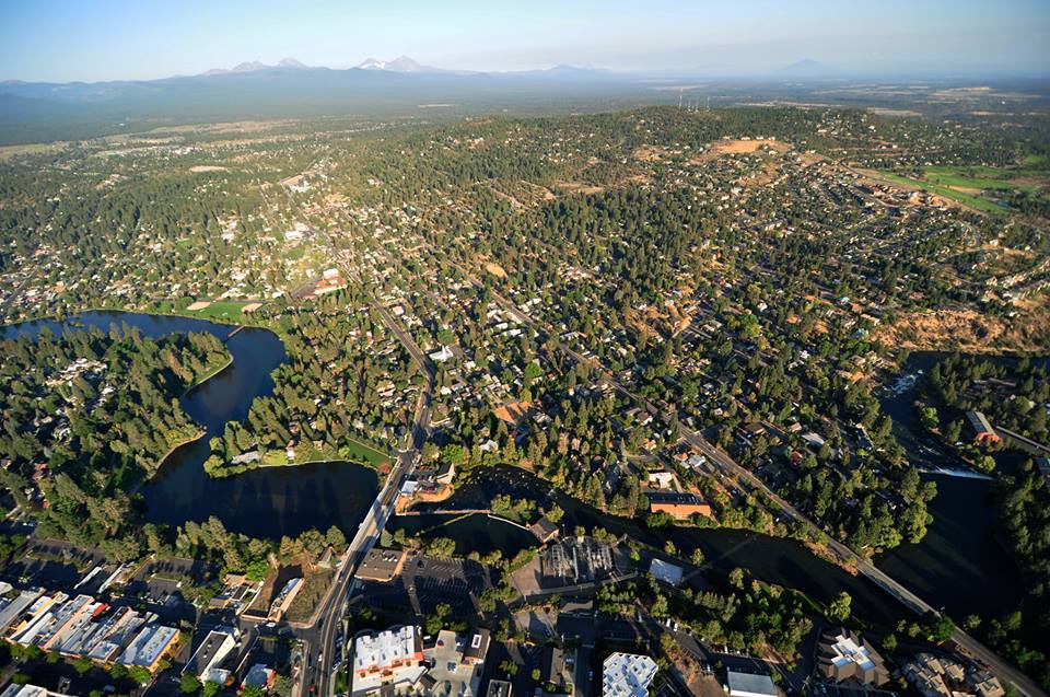 Aerial view of Oregon
