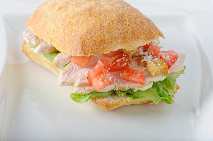 chicken caesar sandwich