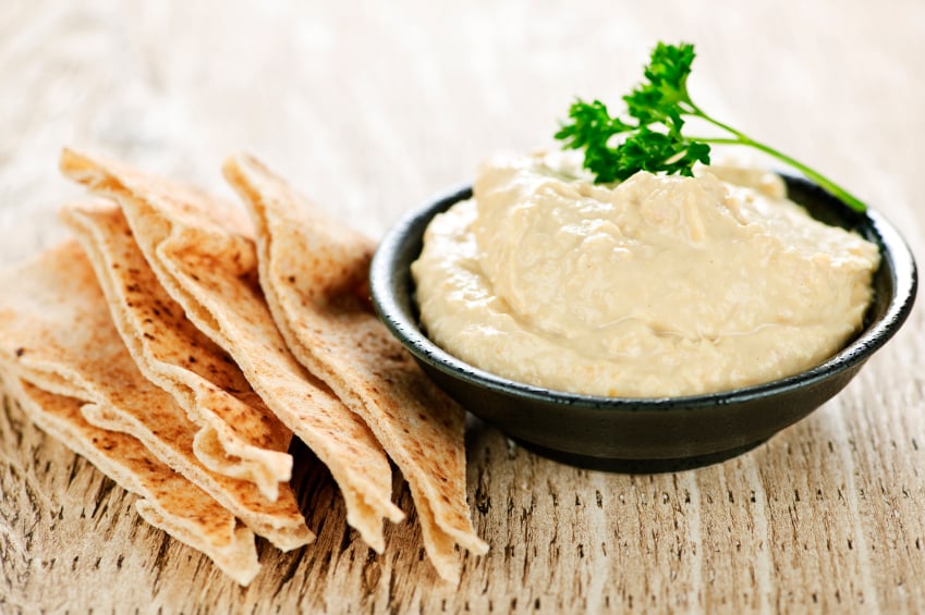 hummus and pita