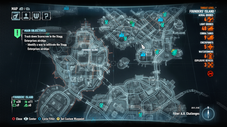 arkham city map