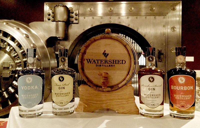 Watershed Distillery Bourbon Barrel Gin
