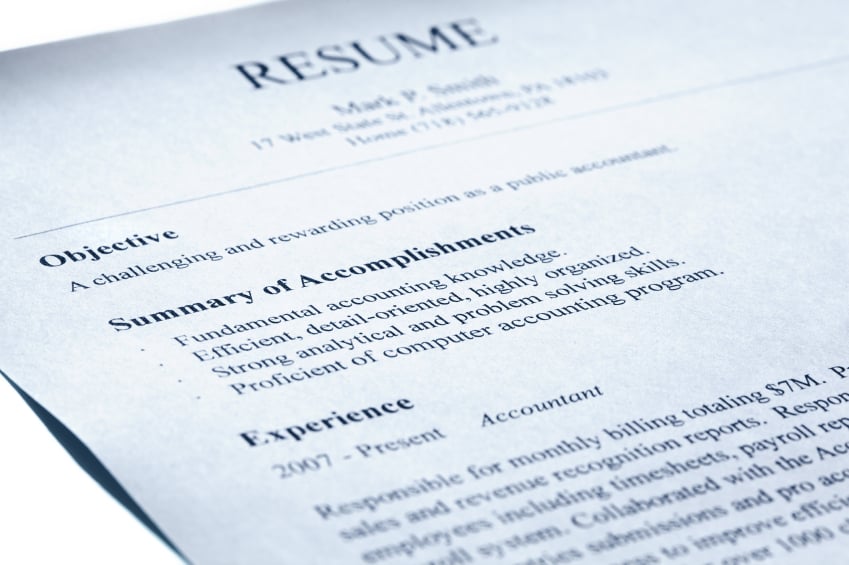 Resume changing jobs