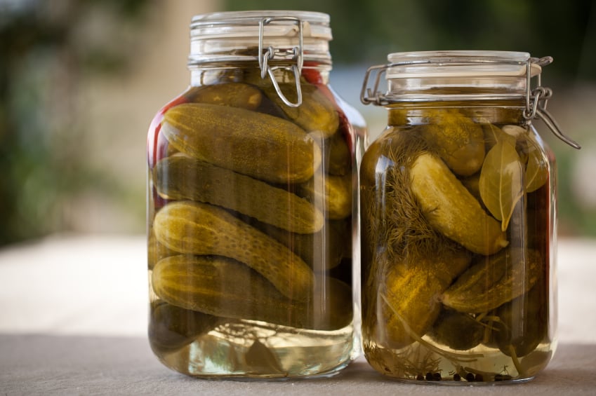 jars of pickles