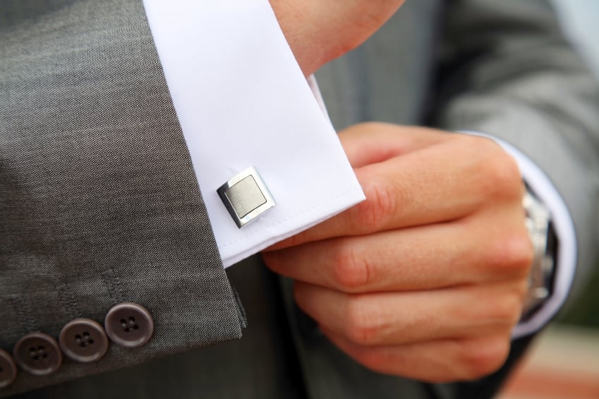 Male business style, cufflinks