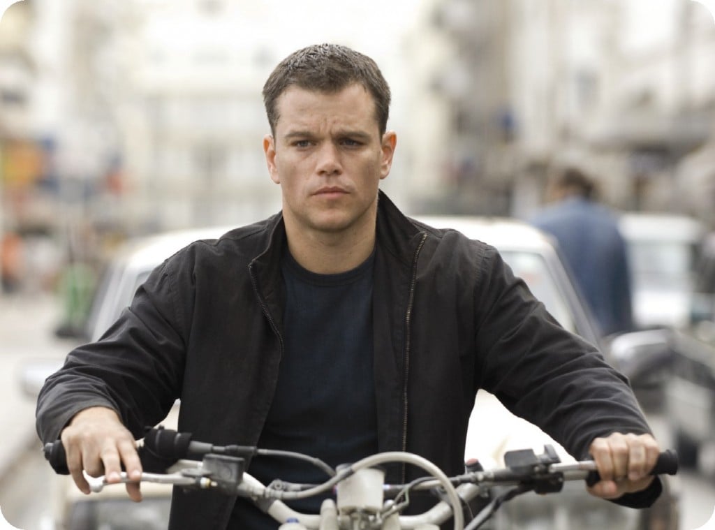 Jason Bourne is on a motorcycle in the Bourne Ultimatum.