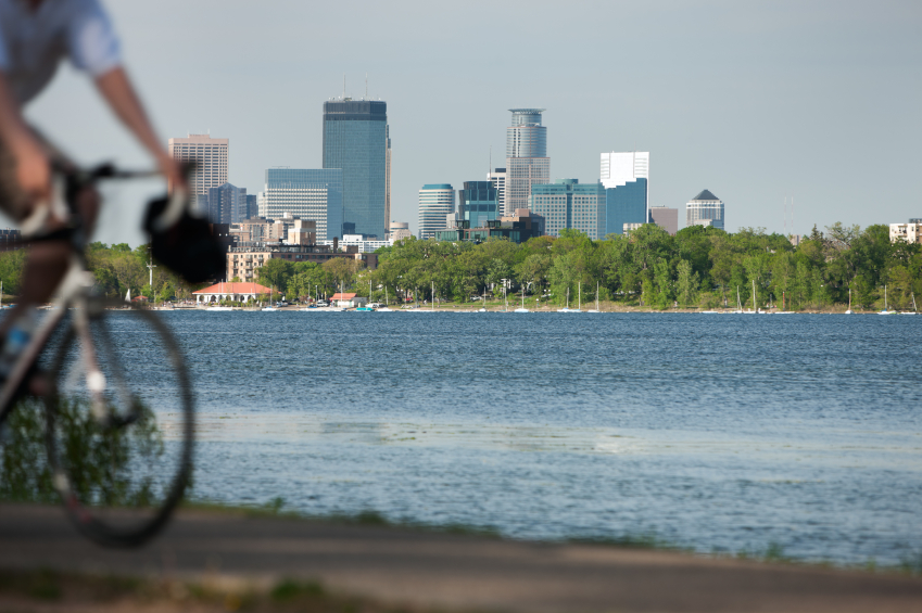 Minneapolis, bike, Lake Calhoun