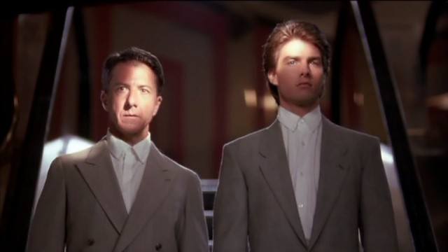 Dustin Hoffman and Tom Cruise in Rain Man