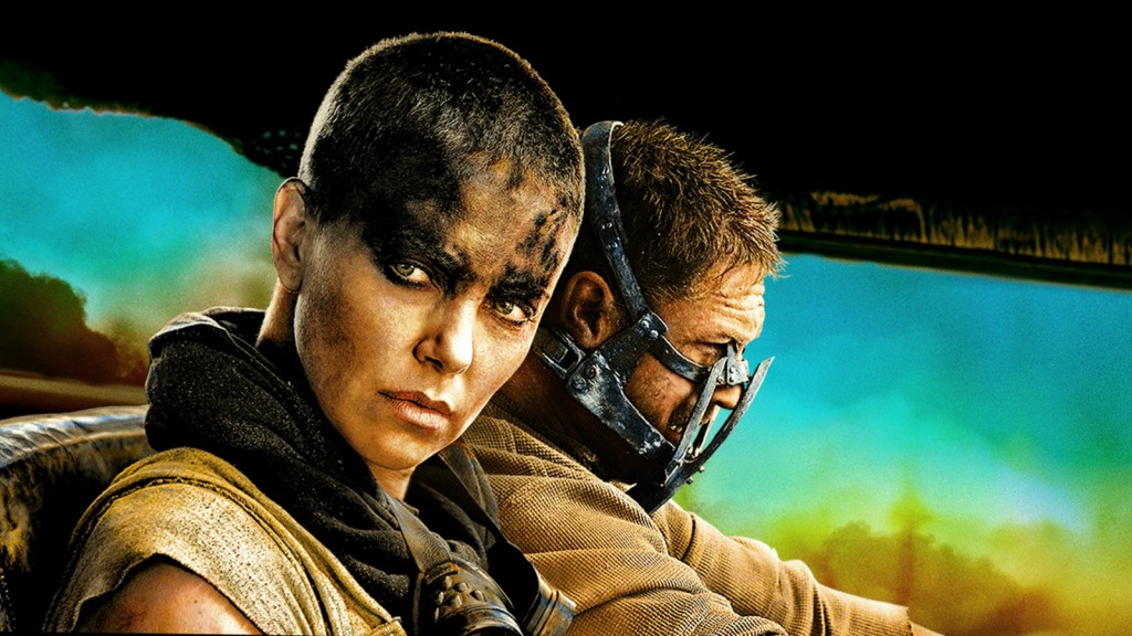 Charlize Theron and Tom Hardy in Mad Max: Fury Road