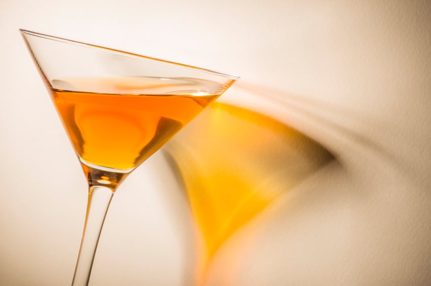 cocktail, orange martini