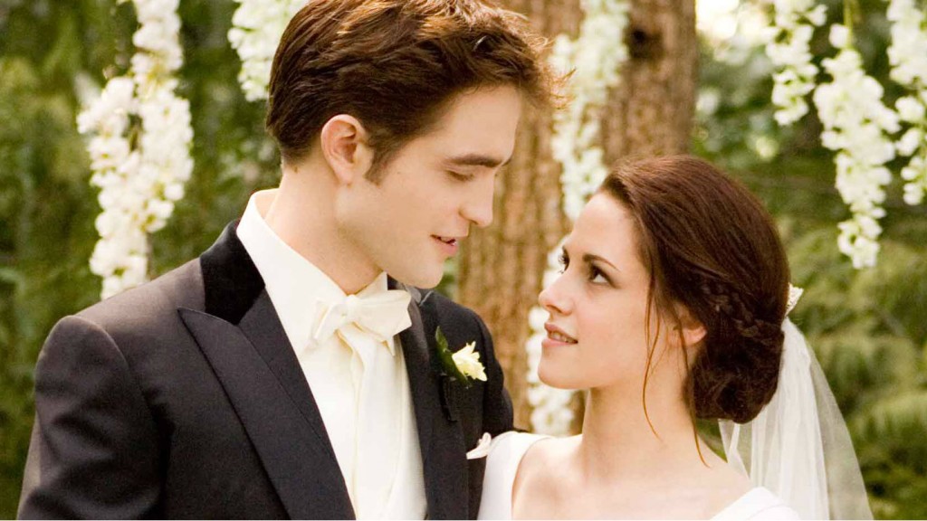 Robert Pattinson and Kristen Stewart in 'The Twilight Saga: Breaking Dawn - Part 1'